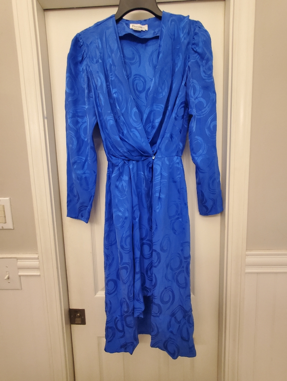 Vintage 80s Boutique Silk Dress Size 6